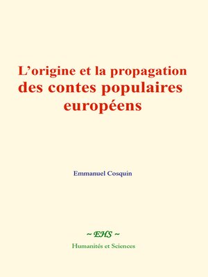 cover image of L'origine et la propagation des contes populaires européens